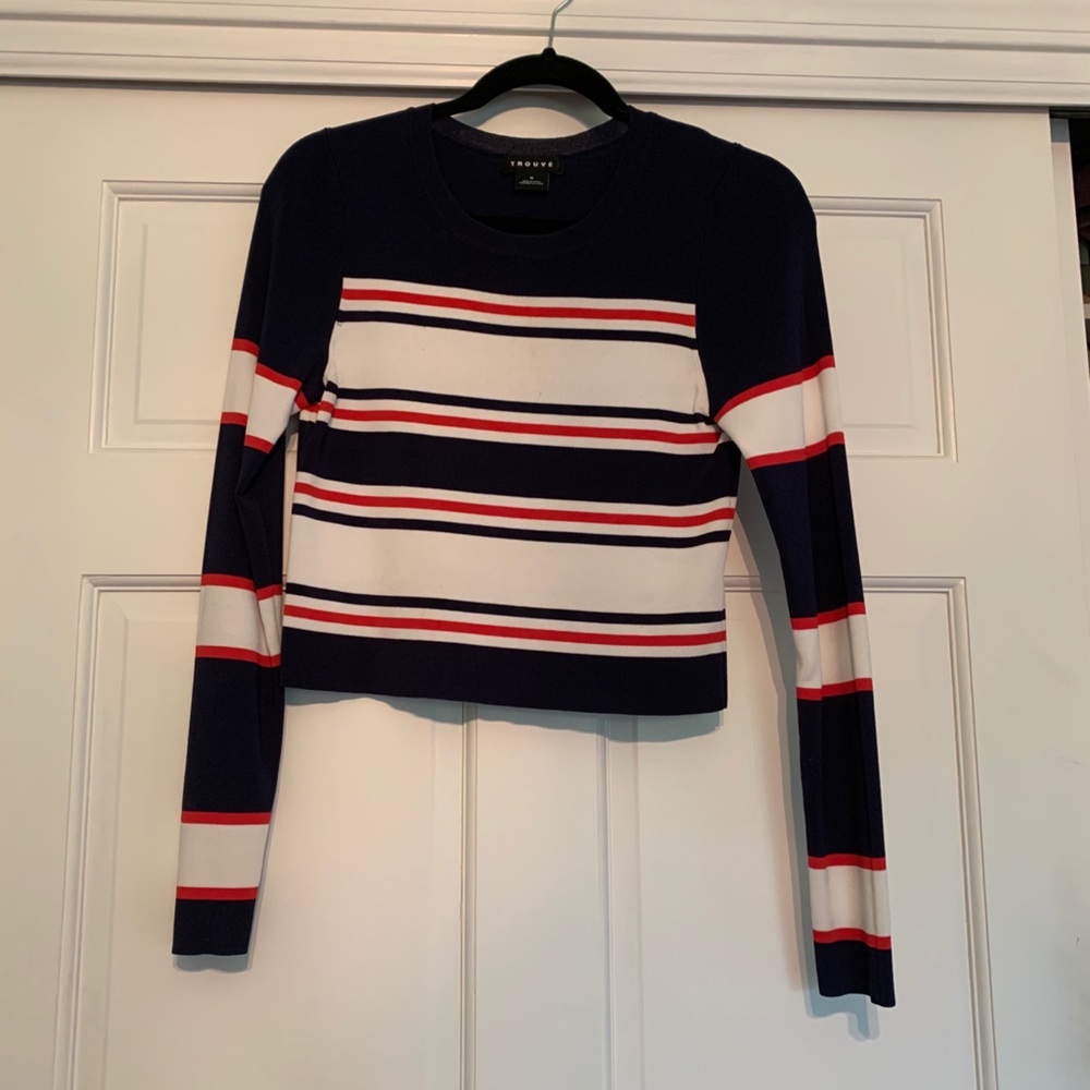TROUVE striped sweater